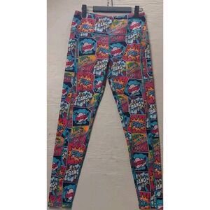 CVG‎ Constantly Varied Gear Crop Leggings Med Comic Boom Splat Bang Pop EU